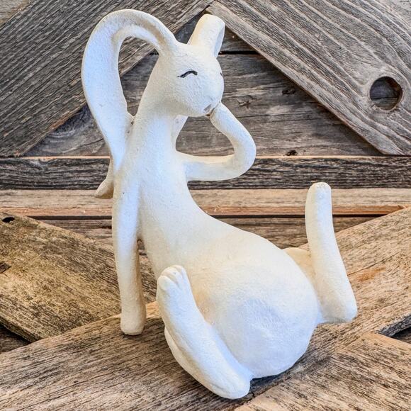 Adorable, Whimsical & Quirky Family of 3 Bunnies, Easter & Spring Decor, 10” - Picture 3 of 8